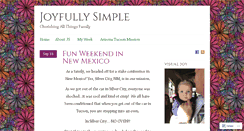 Desktop Screenshot of joyfullysimple.com